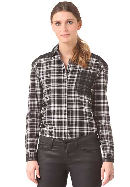 Rich & Royal Queens L/S - Nero Donna Estate Shirts (U1233)